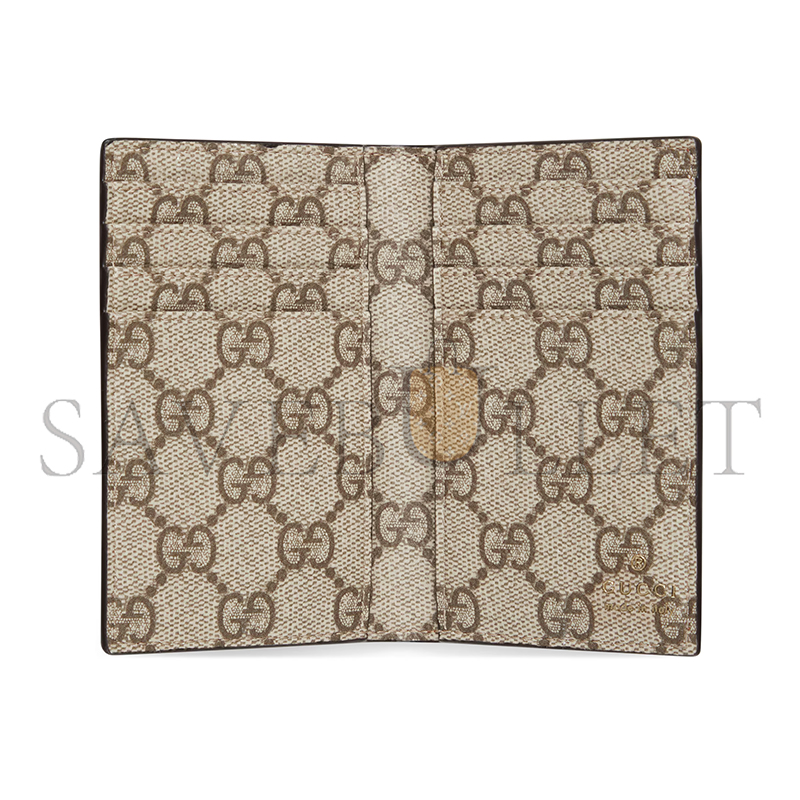 GUCCI GG EMBLEM BI-FOLD EMBOSSED CARD CASE 818953 (15*12cm) GUCCI GG EMBLEM BI-FOLD EMBOSSED CARD CASE 818953 (15*12cm)